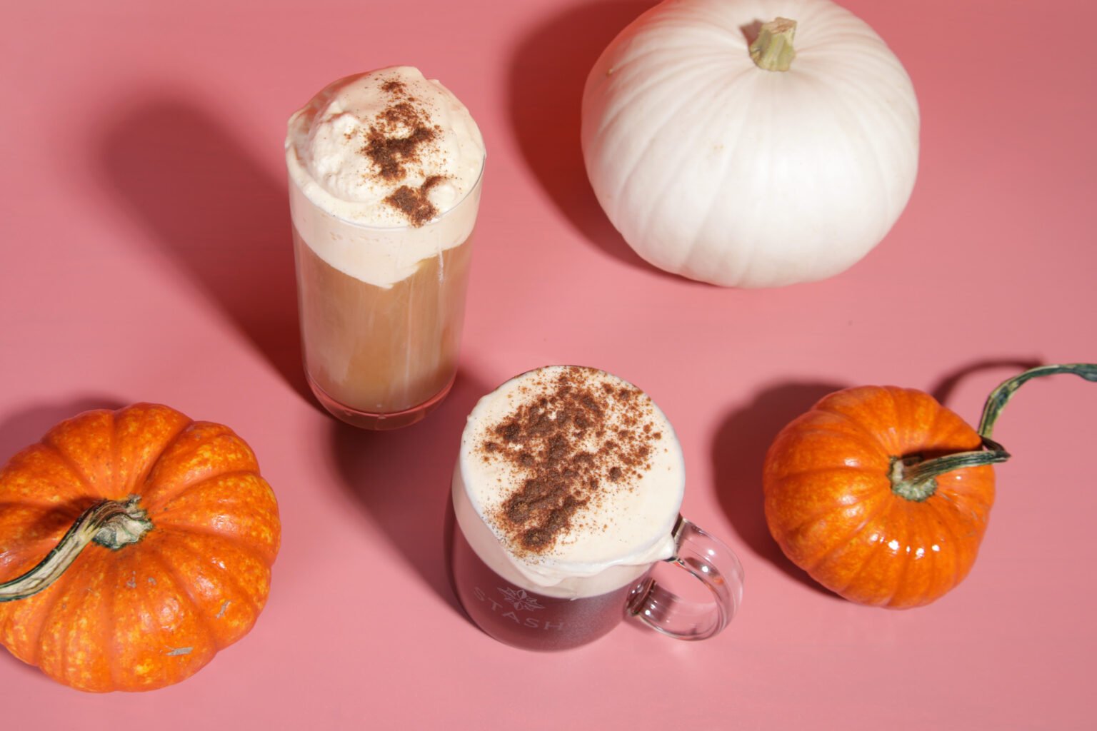 SNAP TASTE Magazine RECIPE Pumpkin Spice Cold Foam Tea Latte