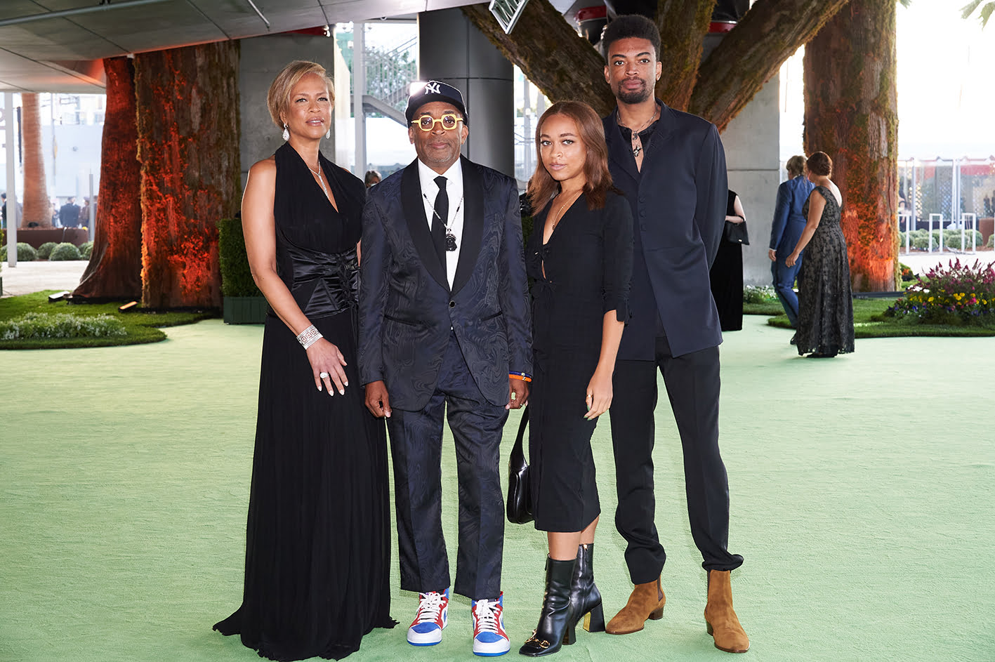 Townya Lewis Lee, Spike Lee, Satchel Lee, Jackson Lee attend the Academy Museum of Motion Pictures Opening Gala, September 25, 2021