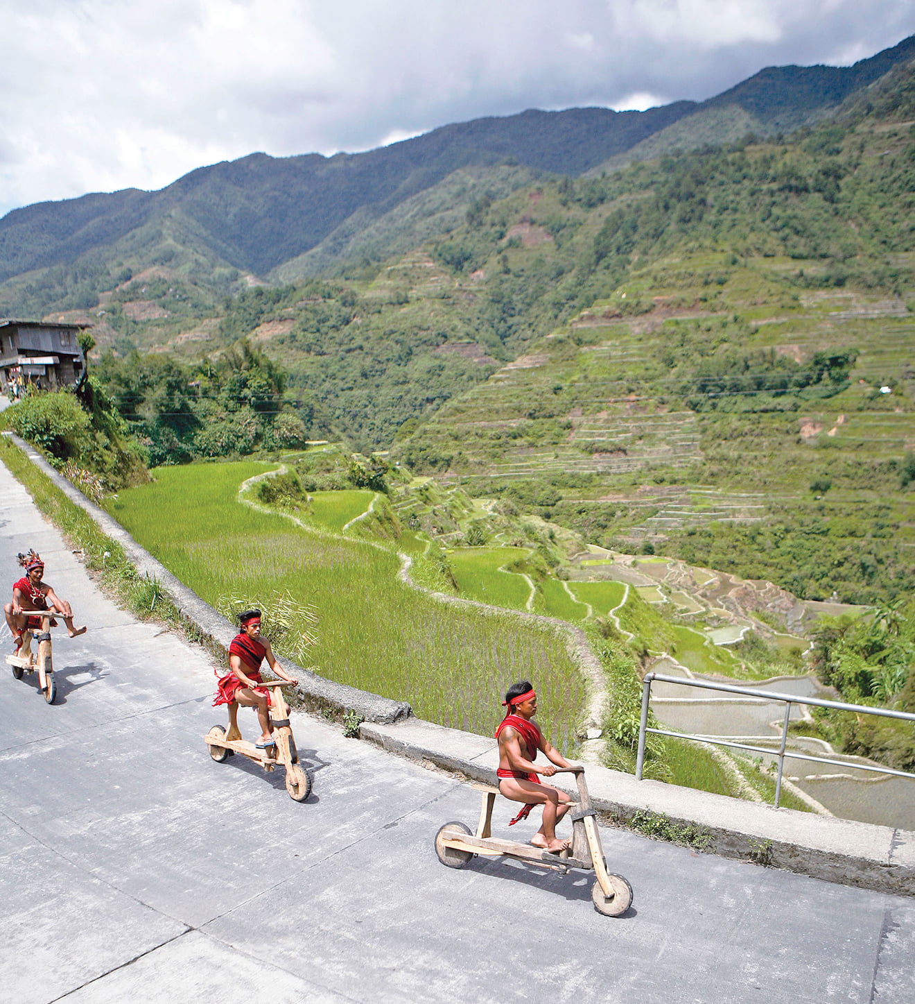Wooden Bike in Banaue in the Philippines