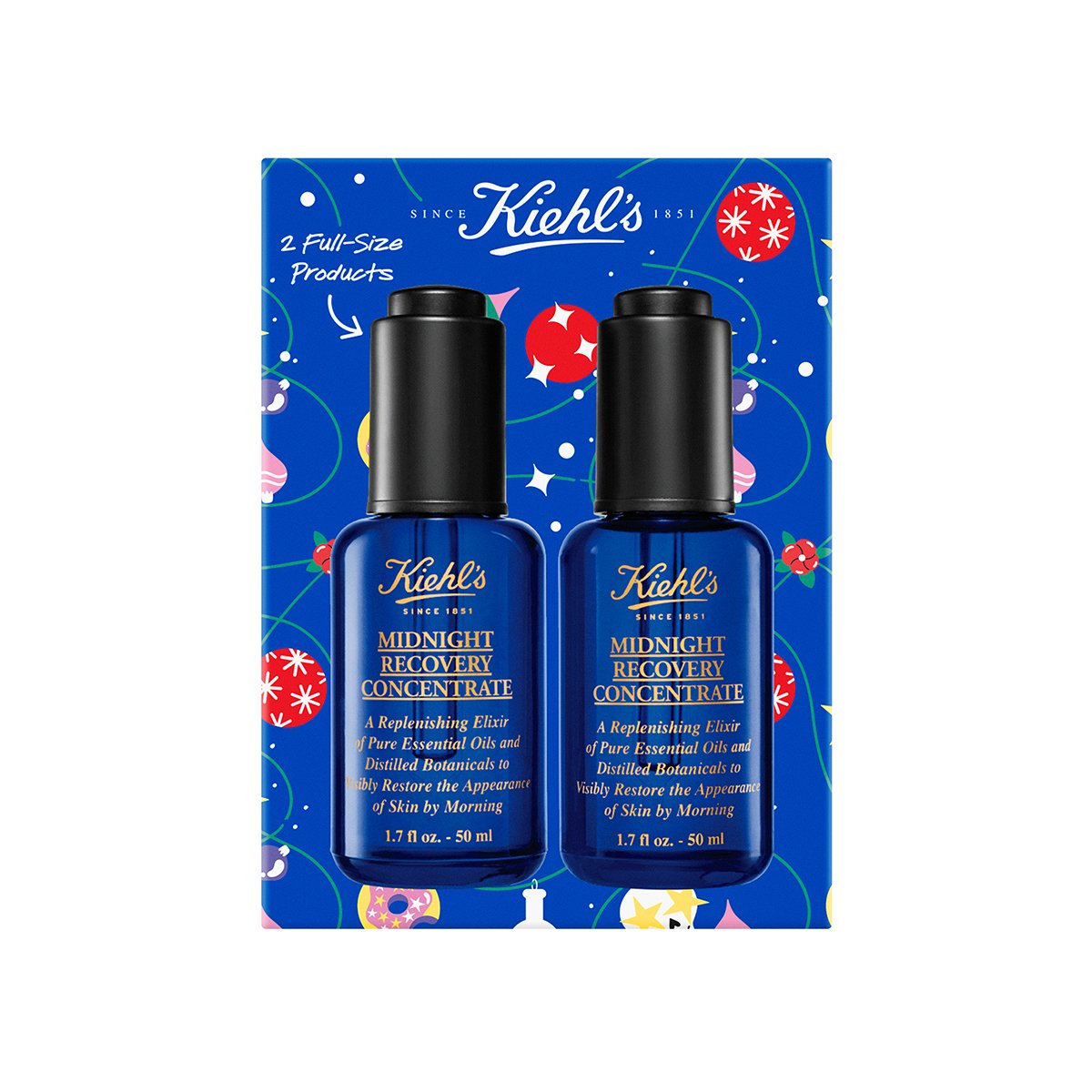 Kiehl's Holiday 2021 Midnight recovery concentrate duo 50ml