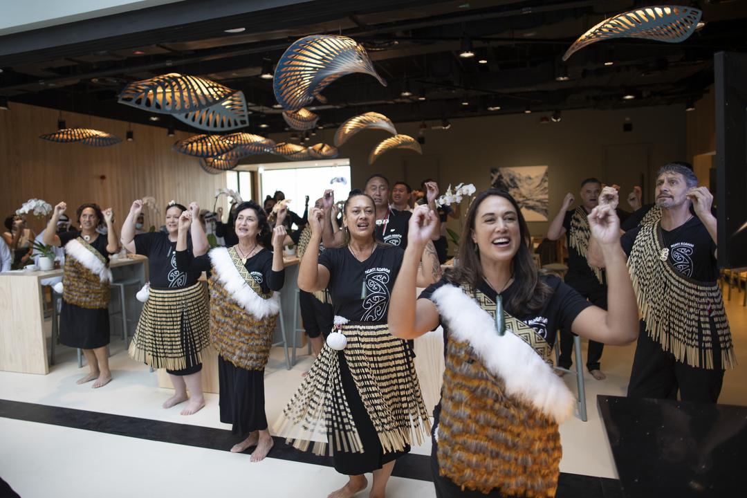 Dawn Ceremony at the New Zealand Pavilion