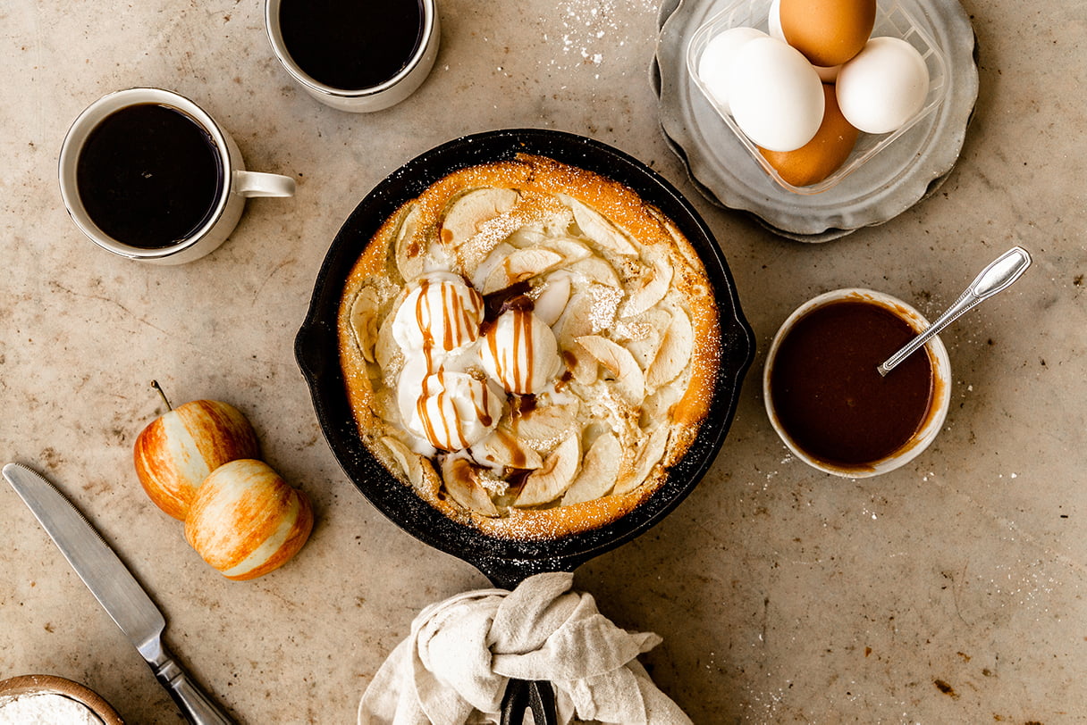 SNAP TASTE RECIPE Caramel Apple Dutch Baby