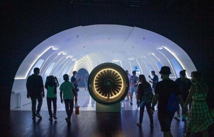 Interior of Spain Pavilion , Expo 2020 Dubai.