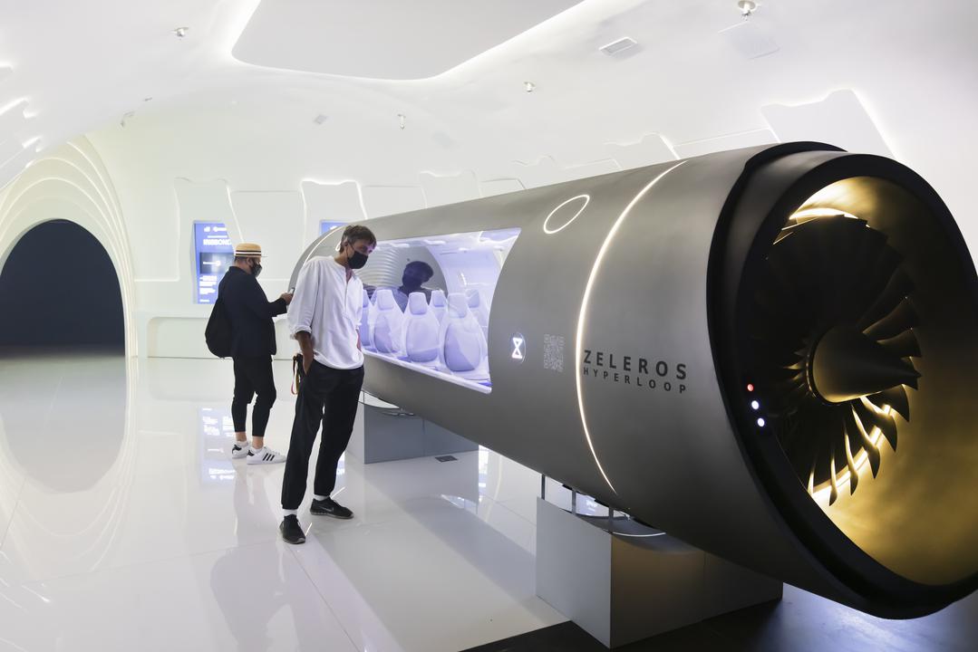 Visitors at the Spain Pavilion, Expo 2020 Dubai.