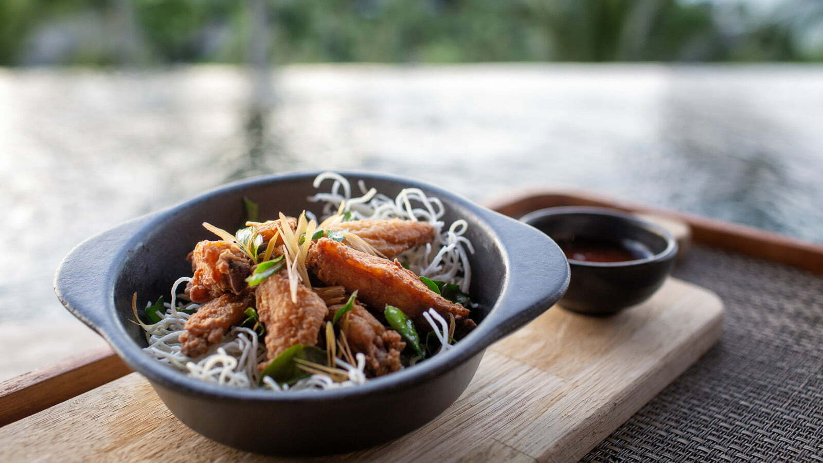 Gai tord samunpri (chicken wings served with sweet chili sauce)  -Koh Thai Kitchen at Four Seasons Resort Koh Samui