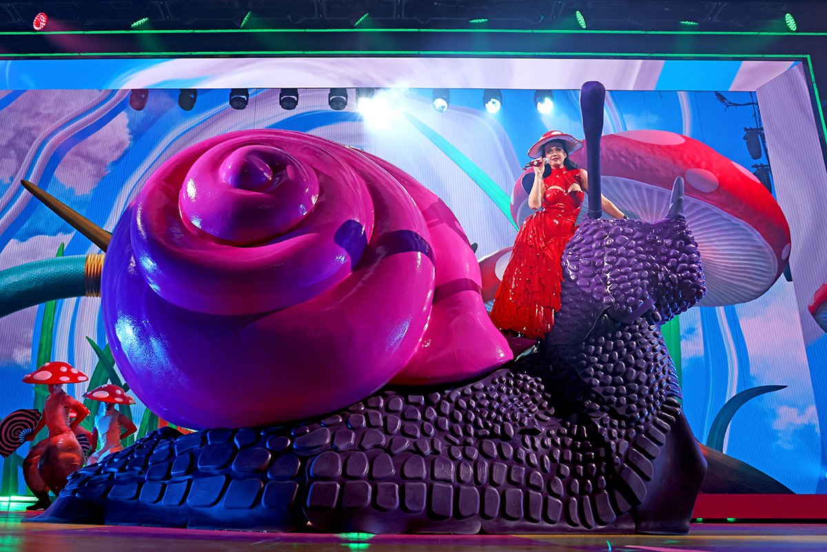 Katy Perry: PLAY at Resorts World Theatre on December 29, 2021.