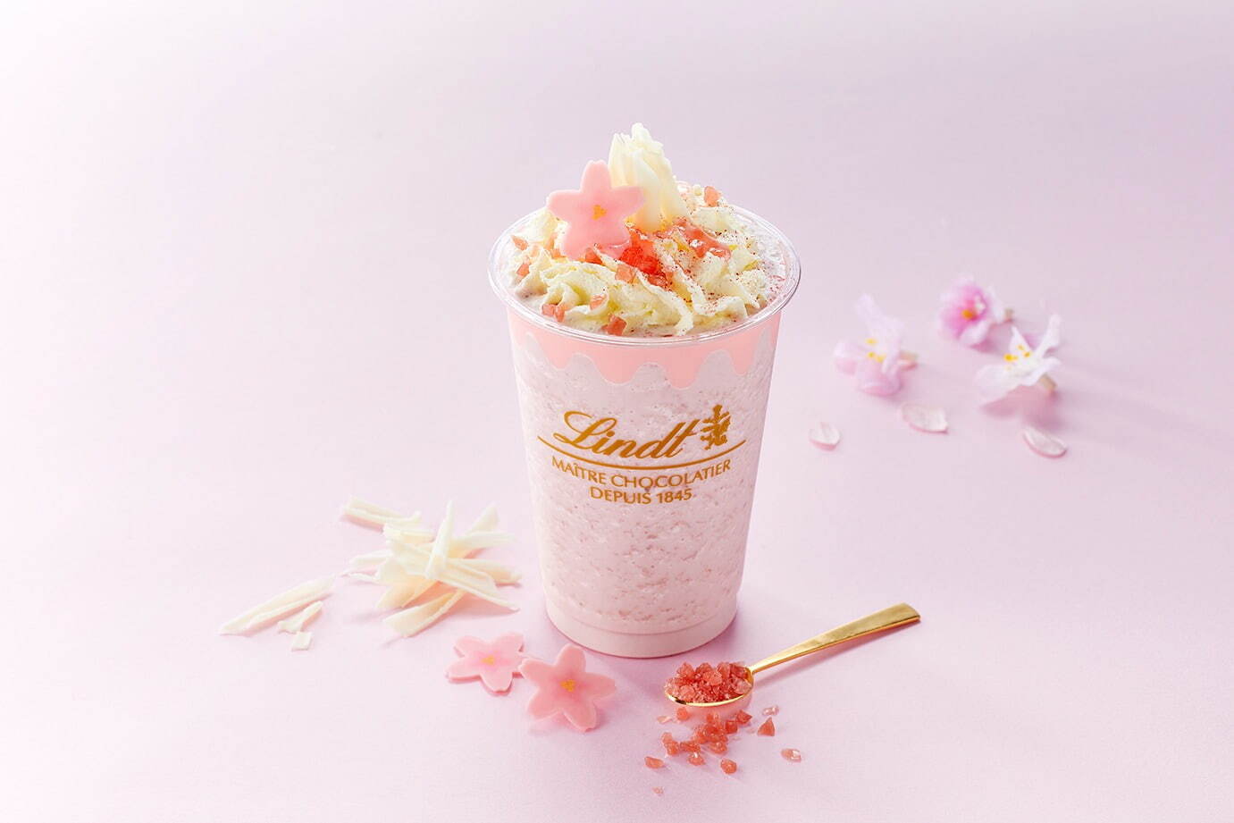 2022 Sakura Drink and Macaron from Lindt Chocolate