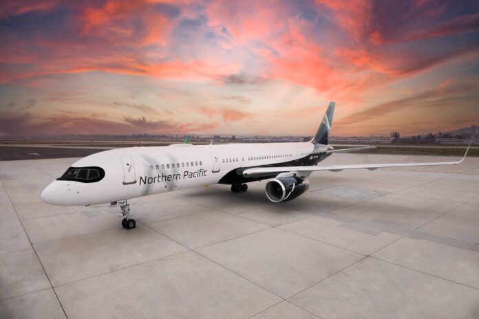Northern Pacific Airways held a livery unveiling event at San Bernardino International Airport on January 18, 2022