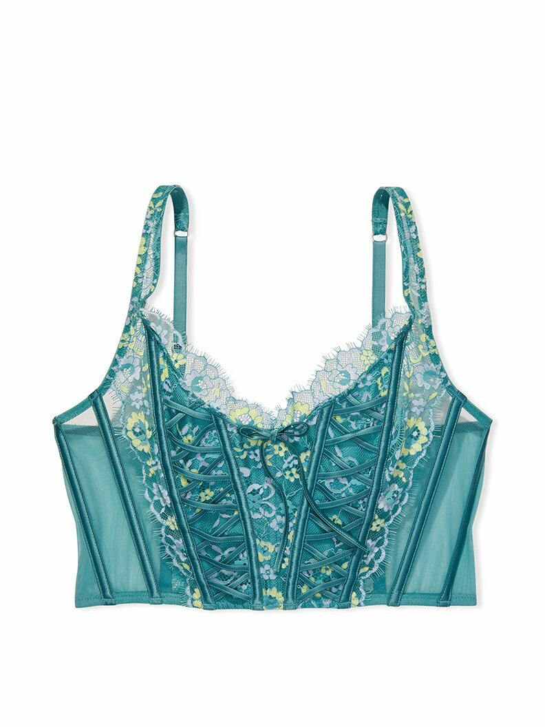 Dream Angels Crossdye Unlined Lace-Up Bra Top