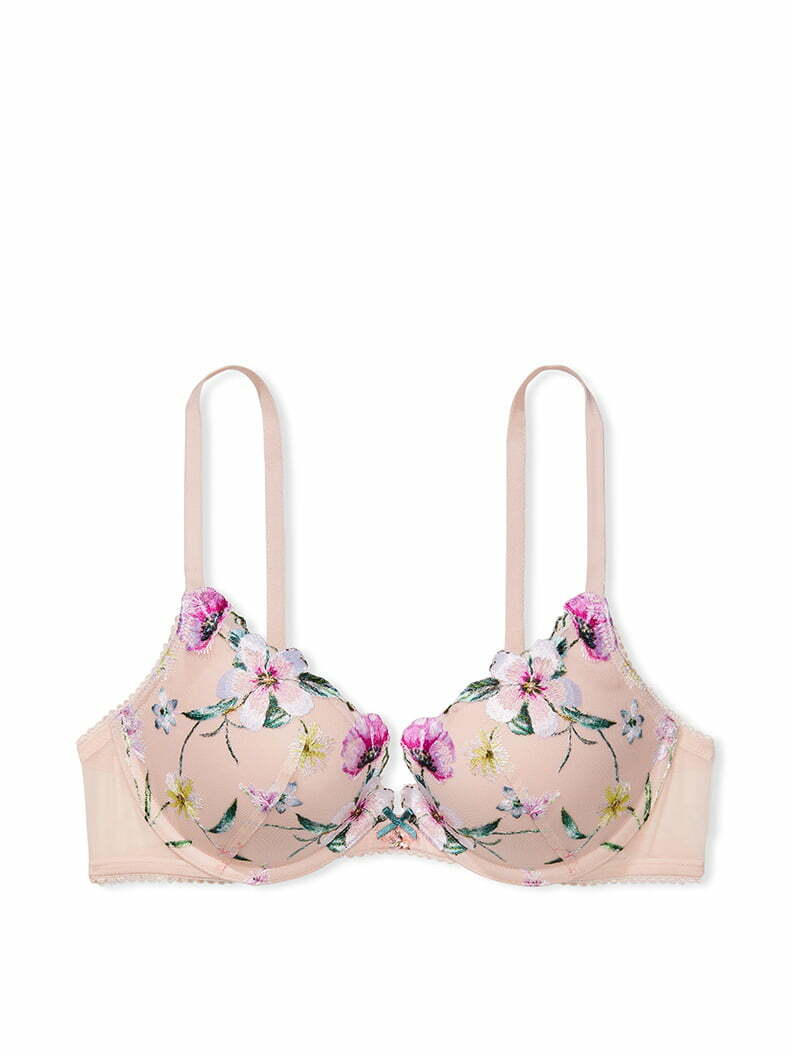 Dream Angels Spring-Bouquet Push-Up Bra in Floral Embroidery
