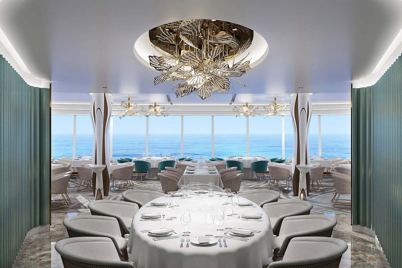 Norwegian Cruise Line’s new Prima Class ships, Norwegian Prima and Viva, will feature Hudson’s, the new main dining room located in the aft of the ship where guests will be able to take in stunning 270-degree views overlooking the stern