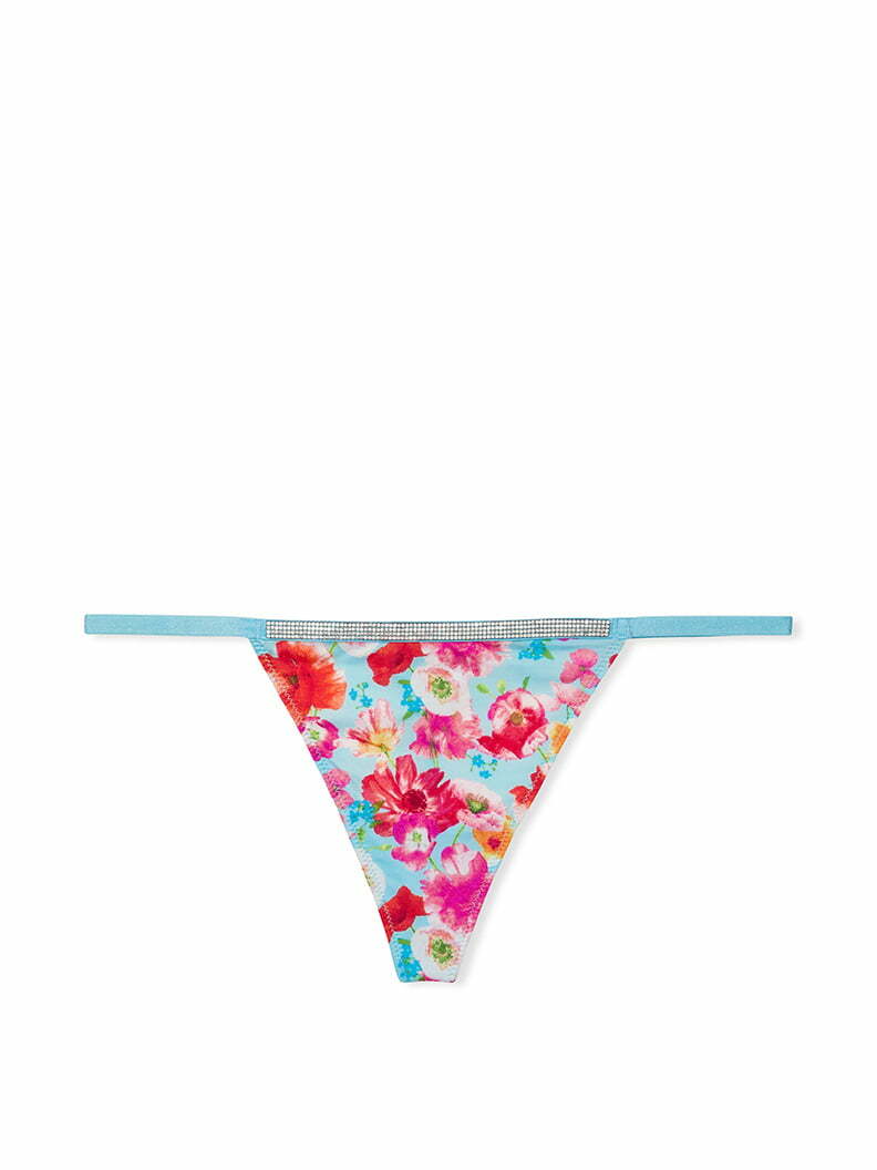 Victoria's Secret flower power 2022 very sexy bombshell shine v-string panty happy poppy