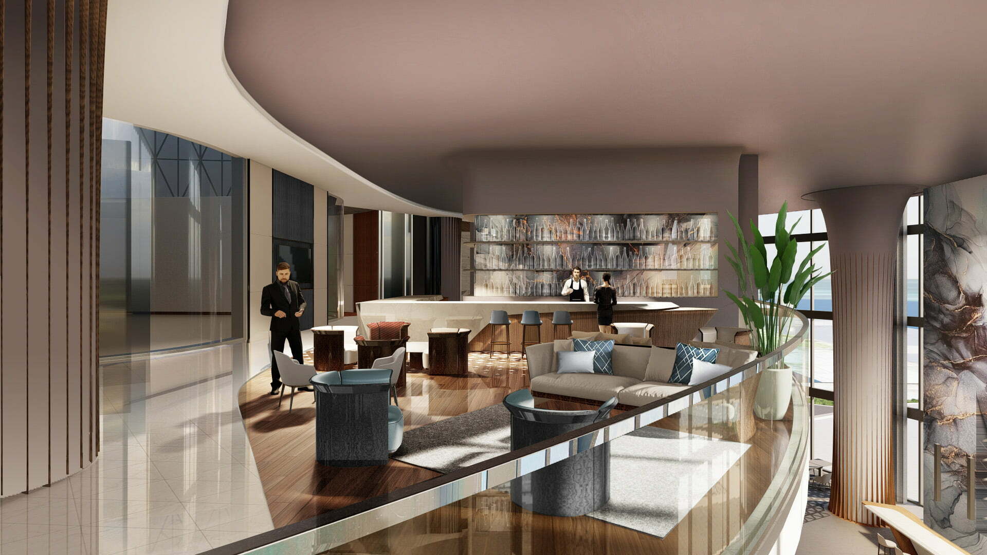 Bentley Residences Miami - Upper Lounge