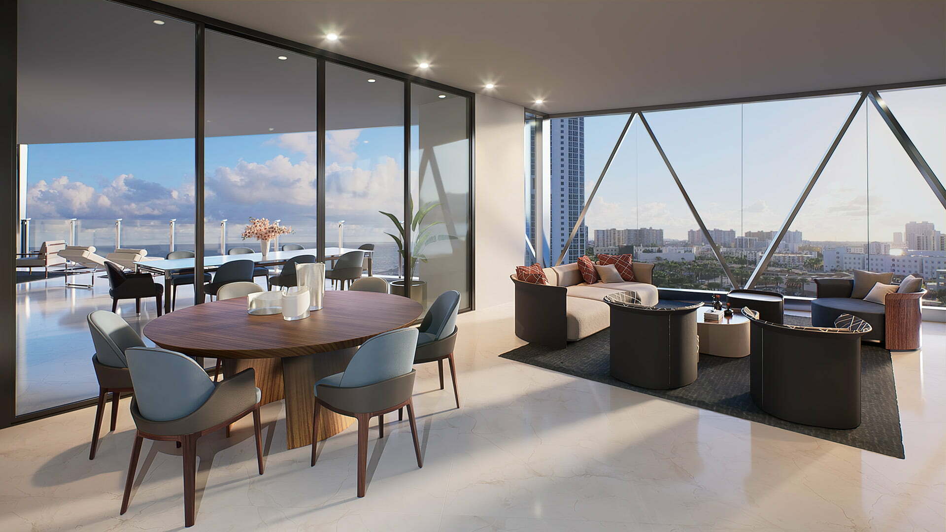 Bentley Residences Miami - West Unit - Livingroom