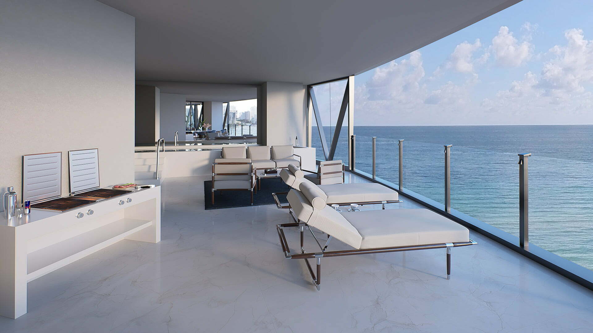 Bentley Residences Miami - West Unit - Balcony