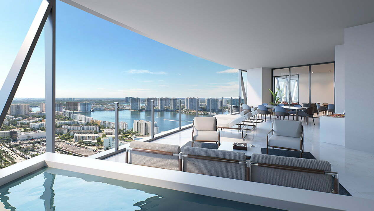 Bentley Residences Miami - West Unit - Balcony