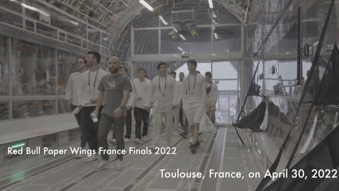 Red Bull Paper Wings France Finals 2022 at the Aeroscopia Museum in Toulouse, France, on April 30, 2022