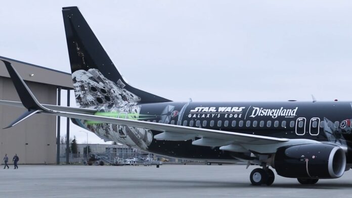 Star Wars-themed aircraft from Disneyland Resort and Alaska Airlines
