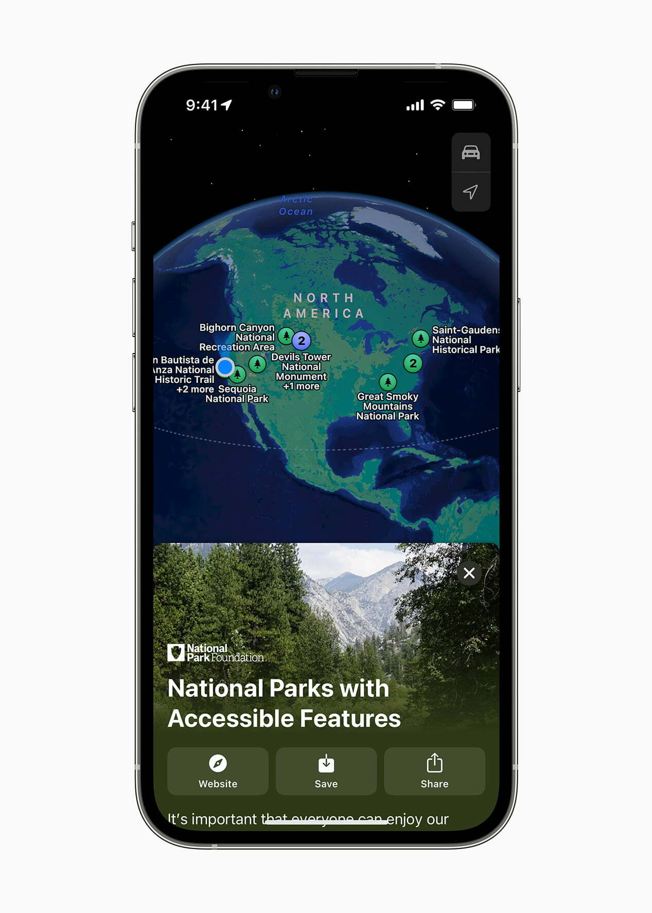 Apple Accessibility OS features 2022 Maps