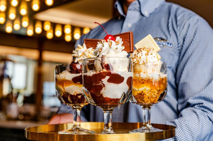 Ice Cream Sundae Trio - Ghirardelli’s flagship Chocolate Experience Store in San Francisco
