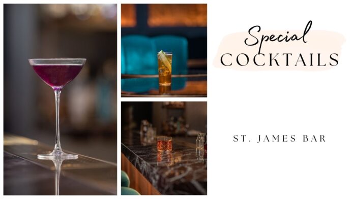 Queen's platinum jubilee cocktails at St. James Bar in London