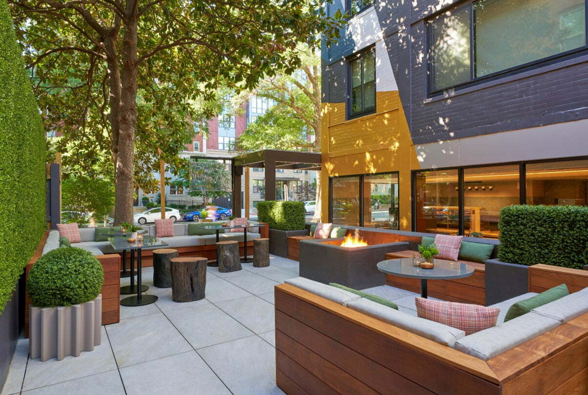 Dovetail's Patio Firepit at Viceroy Washington DC