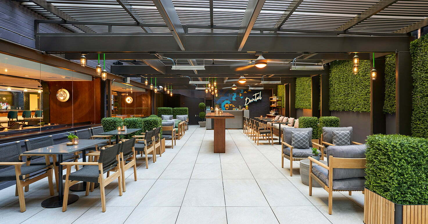Dovetail's Outdoor Seating at Viceroy Washington DC