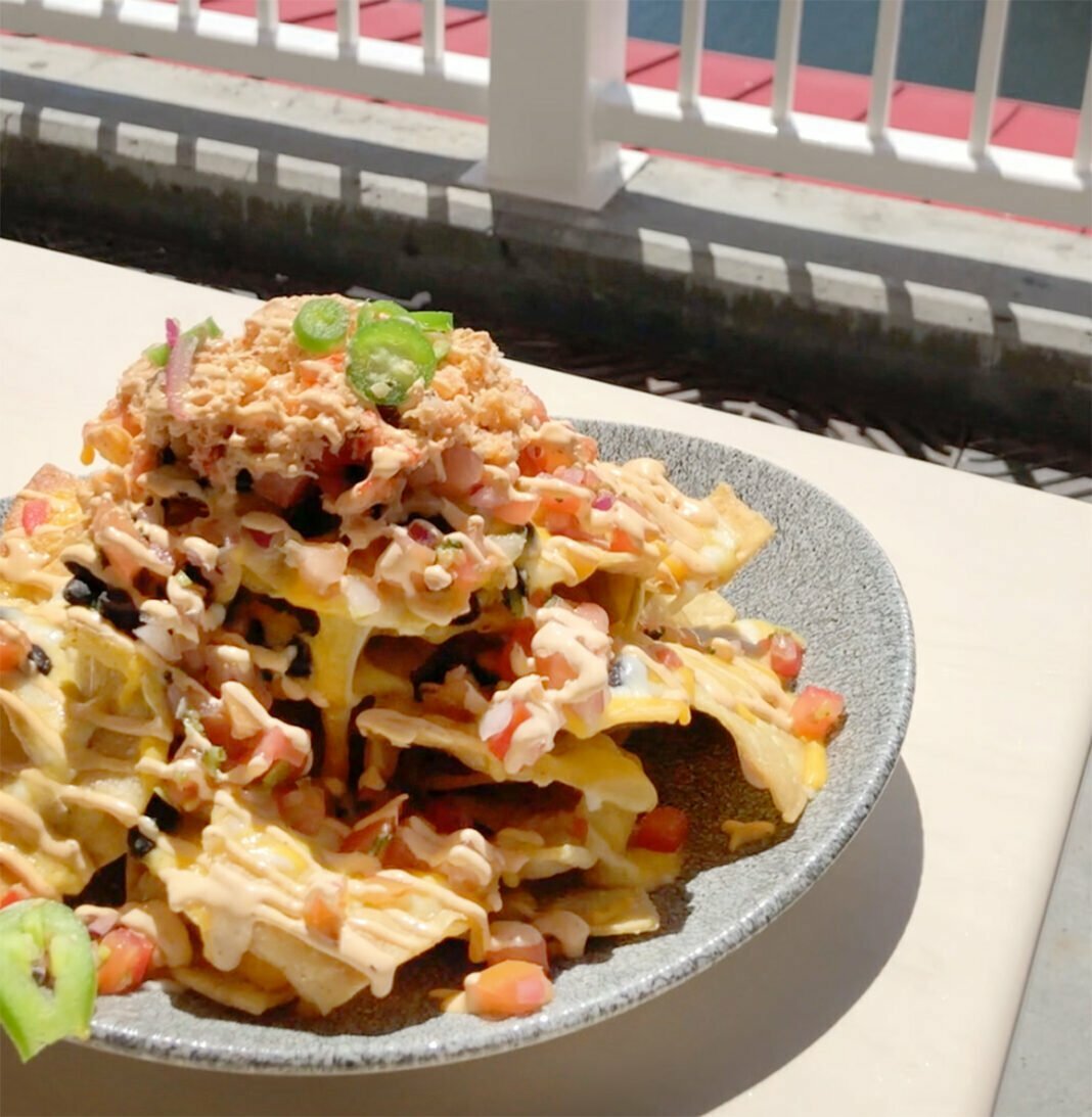 Official RECIPE Lobster Nachos at Lamplight Lounge in Disney