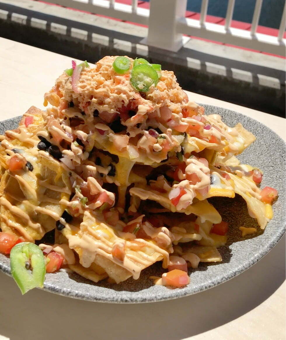 Official RECIPE Lobster Nachos at Lamplight Lounge in Disney