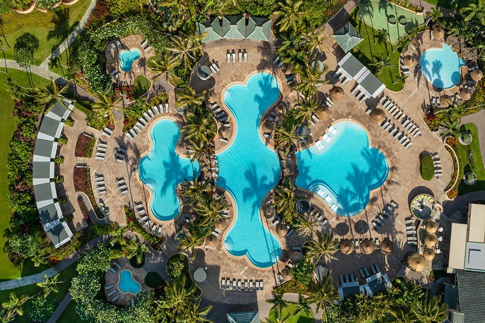 Aerial Pool - The Ritz-Carlton Maui, Kapalua