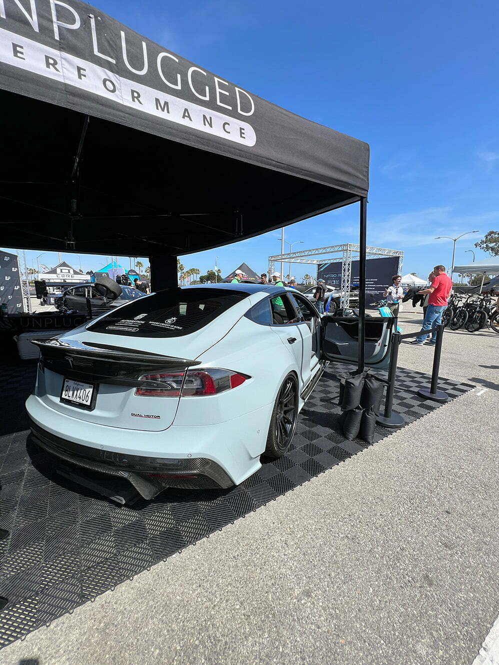 Modified Tesla at Electrify Expo (Julie Nguyen/ SNAP TASTE)