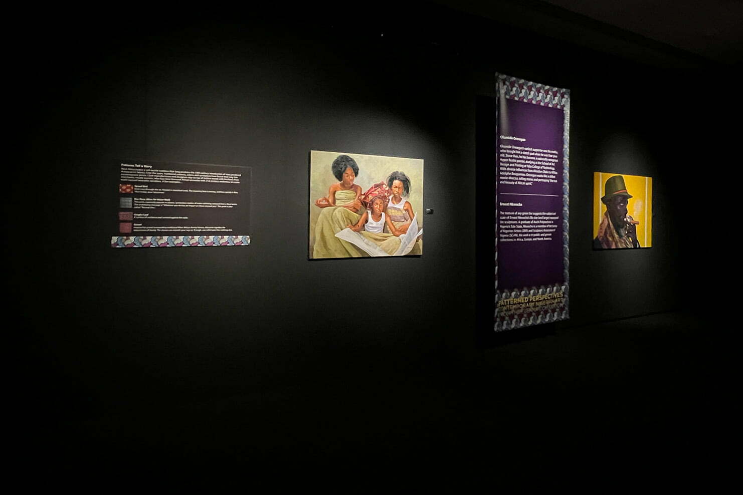 Patterned Perspectives: Contemporary Nigerian art from the Ezenman Collection at Muzeo Museum and Cultural Center’s Main Gallery (Julie Nguyen/SNAP TASTE)