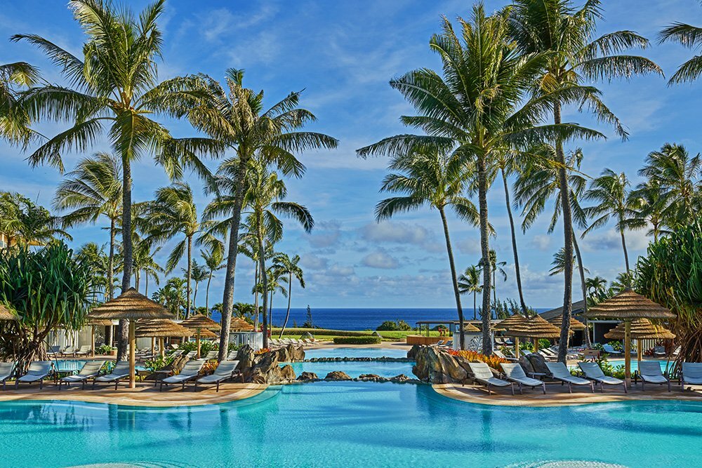 Pool View from Upper Deck - The Ritz-Carlton Maui, Kapalua