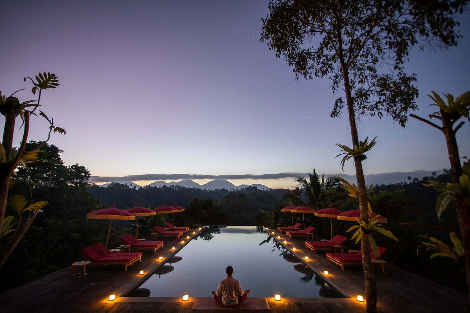 Sunset Meditation - Main Pool - Buahan, a Banyan Tree Escape