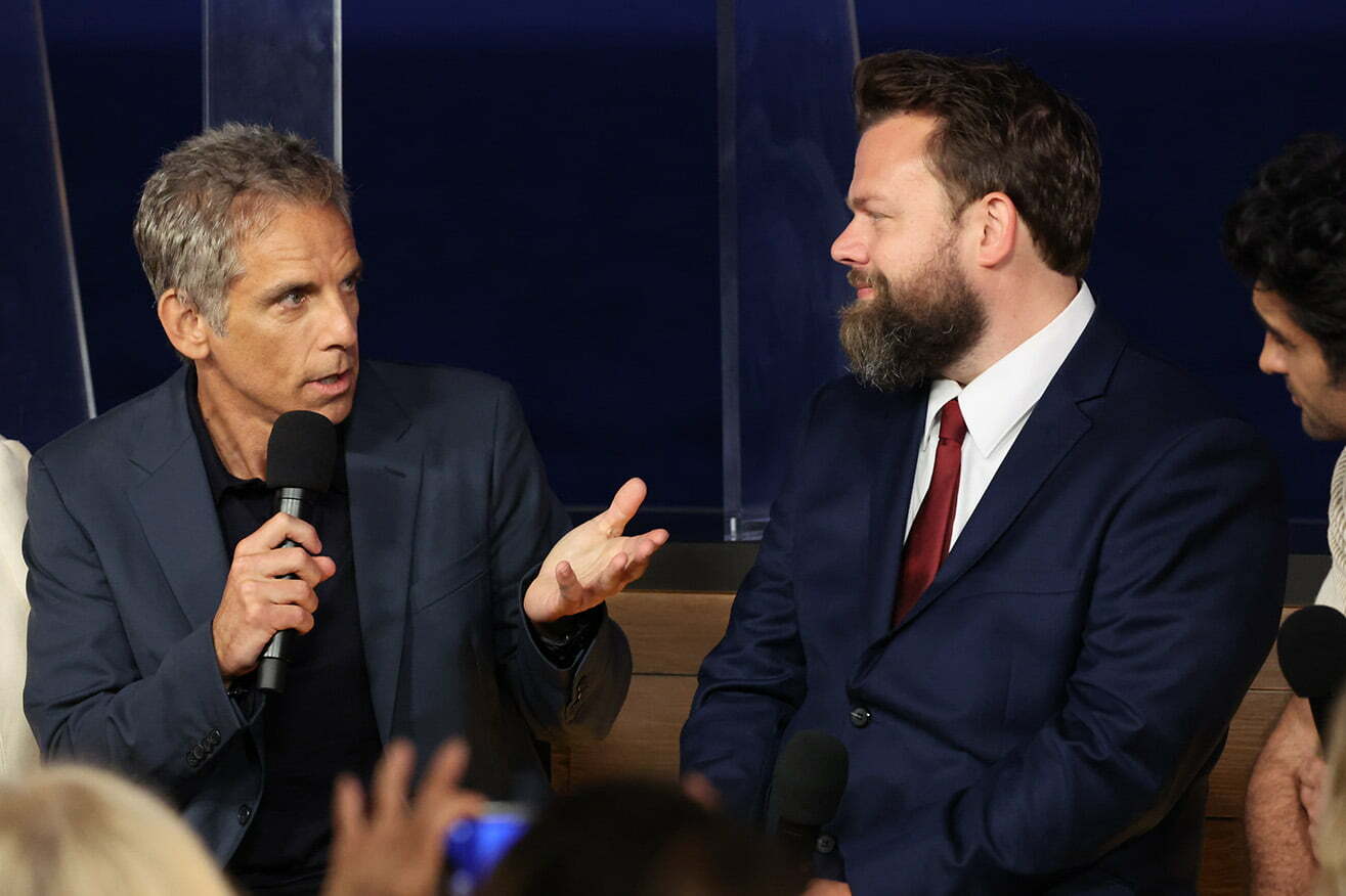 Ben Stiller and Dan Erickson attend the “Severance” FYC Emmy Q&A event in Malibu
