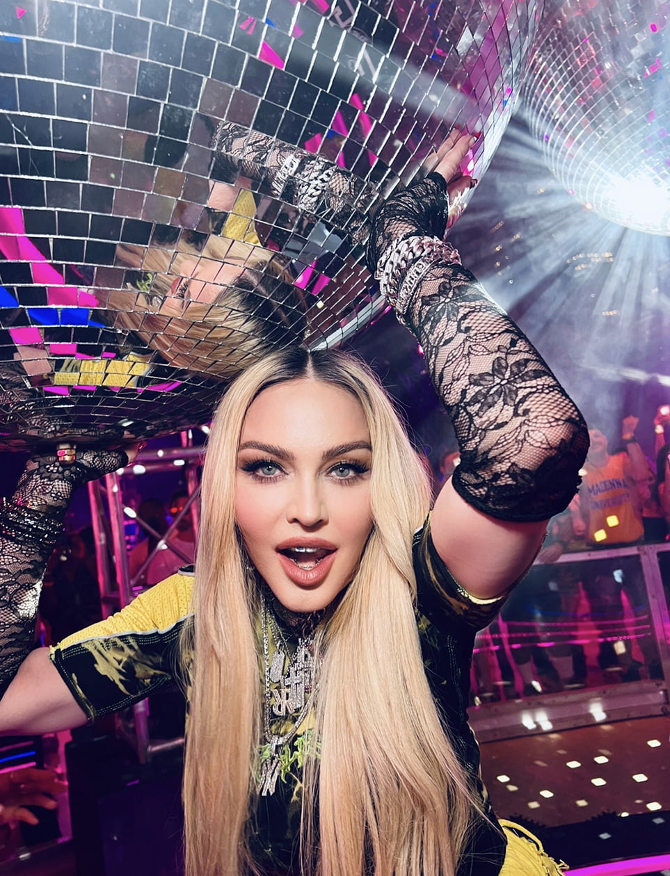 Last night Madonna celebrated the release of her upcoming album in New York