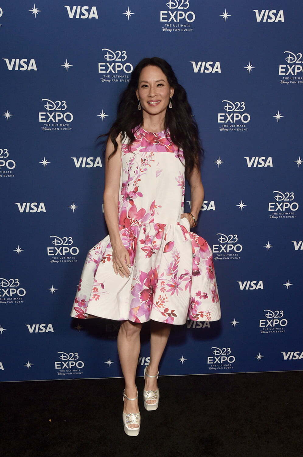 Lucy Liu attends D23 Expo 2022 at Anaheim Convention Center in Anaheim, California on September 09, 2022.