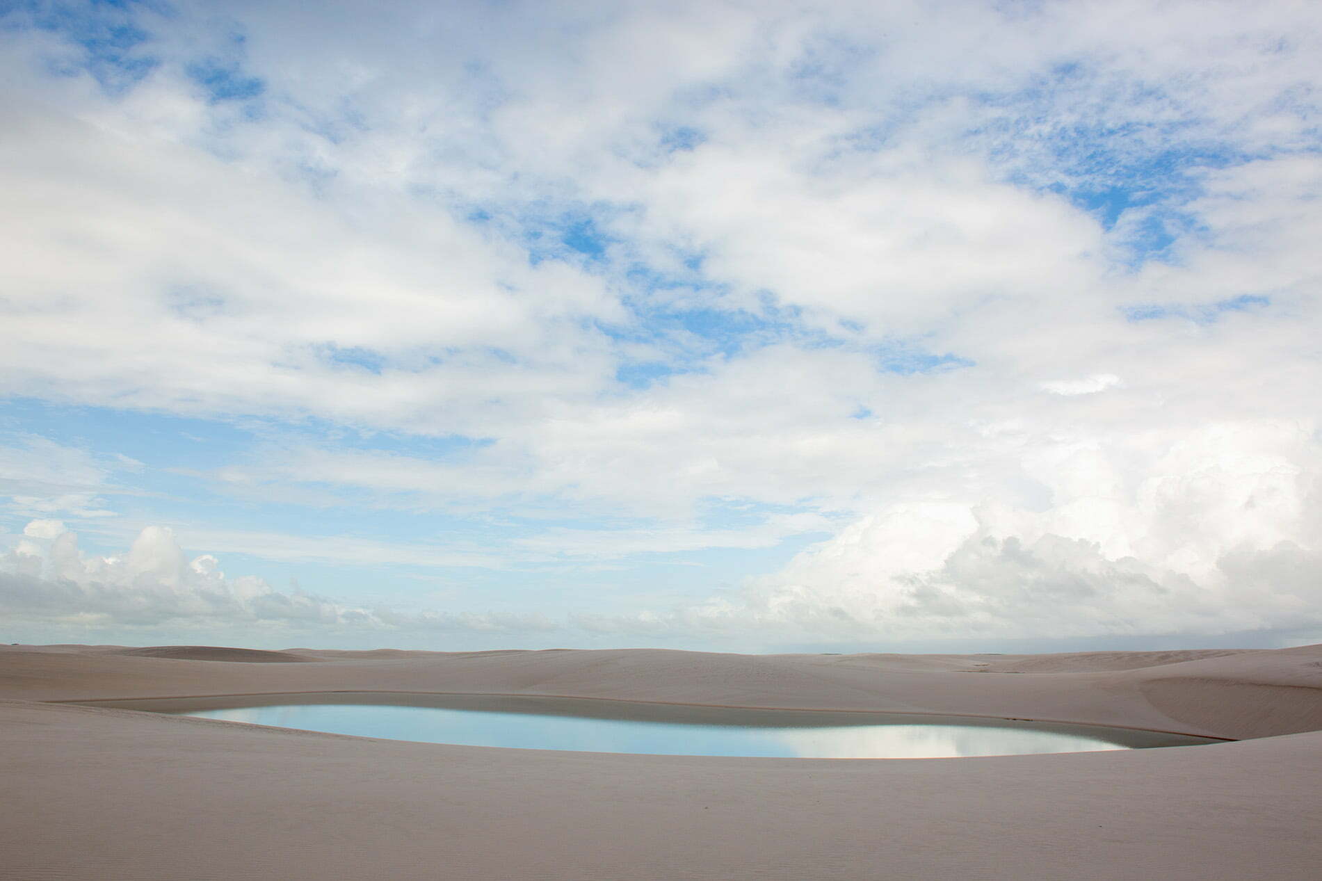 Lagoons in sand dunes.