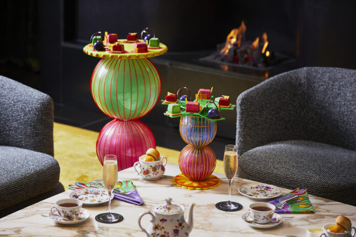 Yinka Ilori x Bulgari Hotel London Afternoon Tea