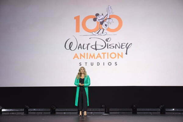 Jennifer Lee, CCO of Walt Disney Animation Studios, speaks onstage during D23 Expo 2022 at Anaheim Convention Center in Anaheim, California on September 09, 2022.