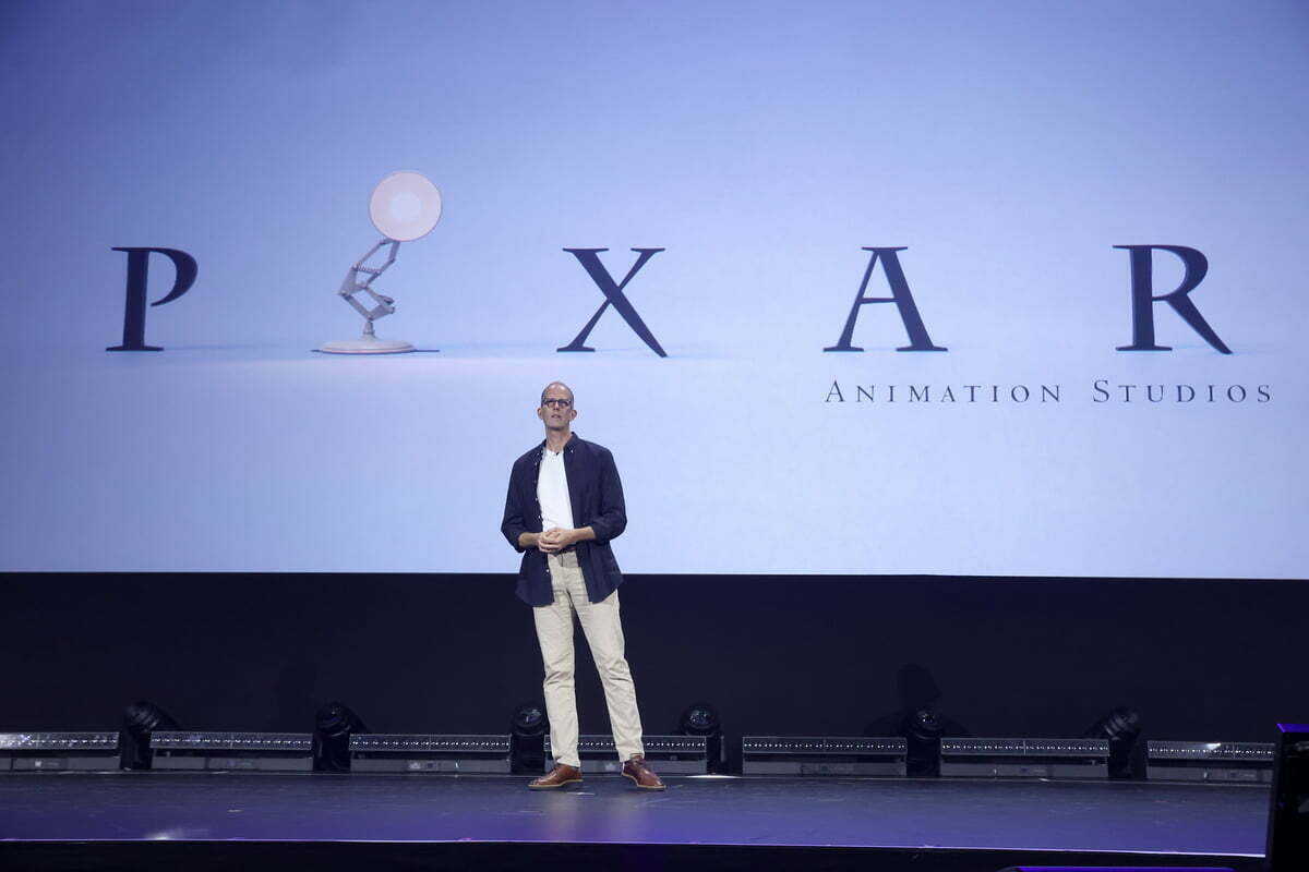 Pete Docter, CCO of Pixar Animation Studios, speak onstage during D23 Expo 2022 at Anaheim Convention Center in Anaheim, California on September 09, 2022