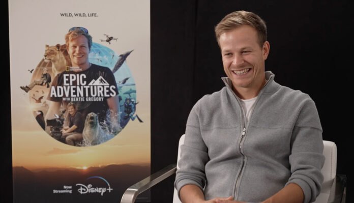 Bertie Gregory during the interview at D23 Expo