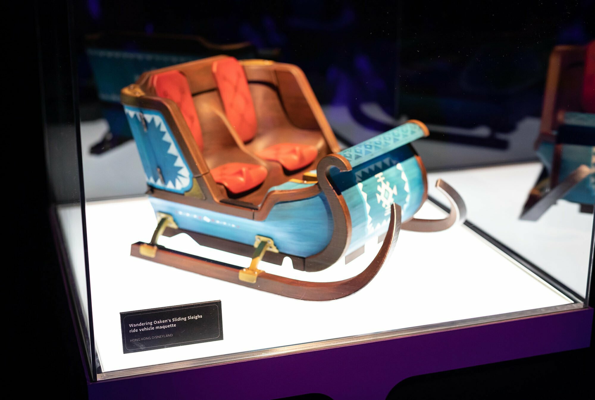 Wandering Oaken’s Sliding Sleighs ride vehicle maquette at Hong Kong Disneyland (Photo: Julie Nguyen/SNAP TASTE)