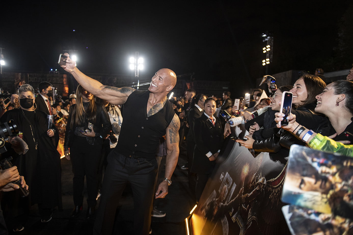 Dwayne Johnson at Black Adam GLOBAL TOUR in Mexico City