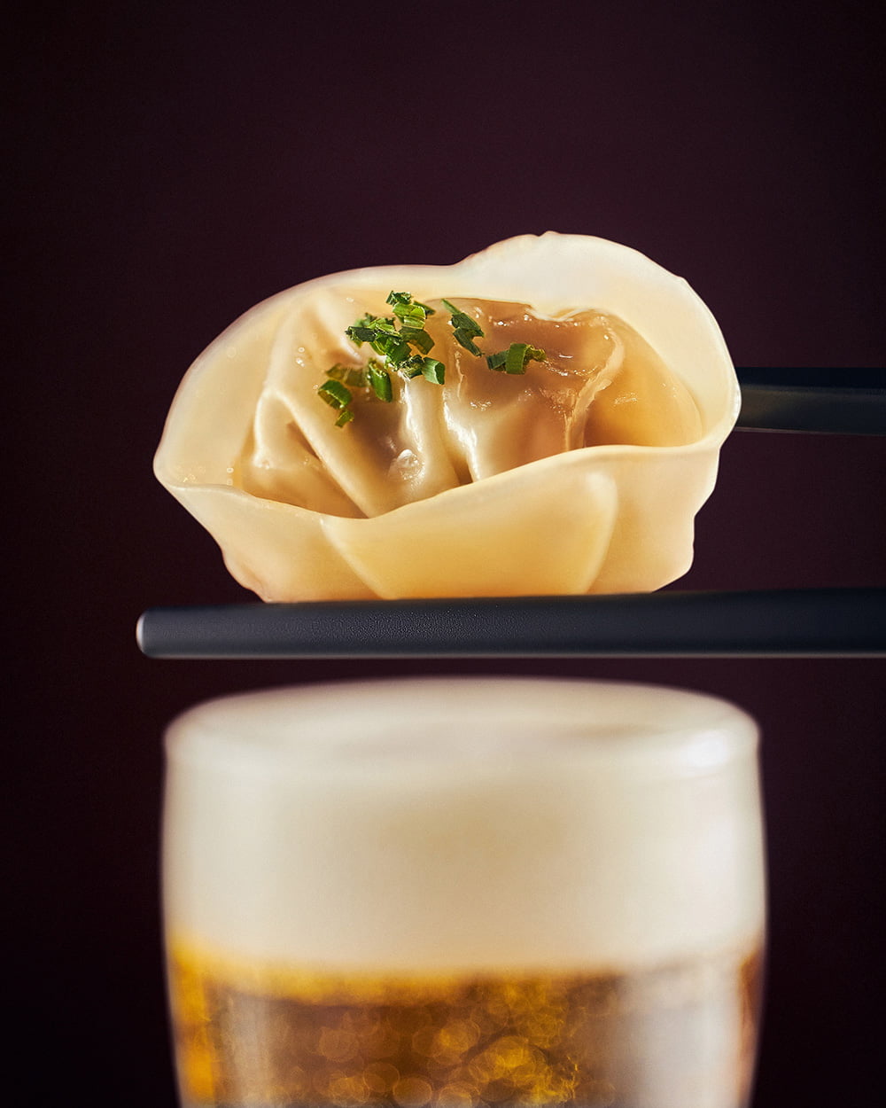 KOMA - Suntory Master's Dream Beer with Wagyu beef gyoza - 2022 Halloween Marina Bay Sands