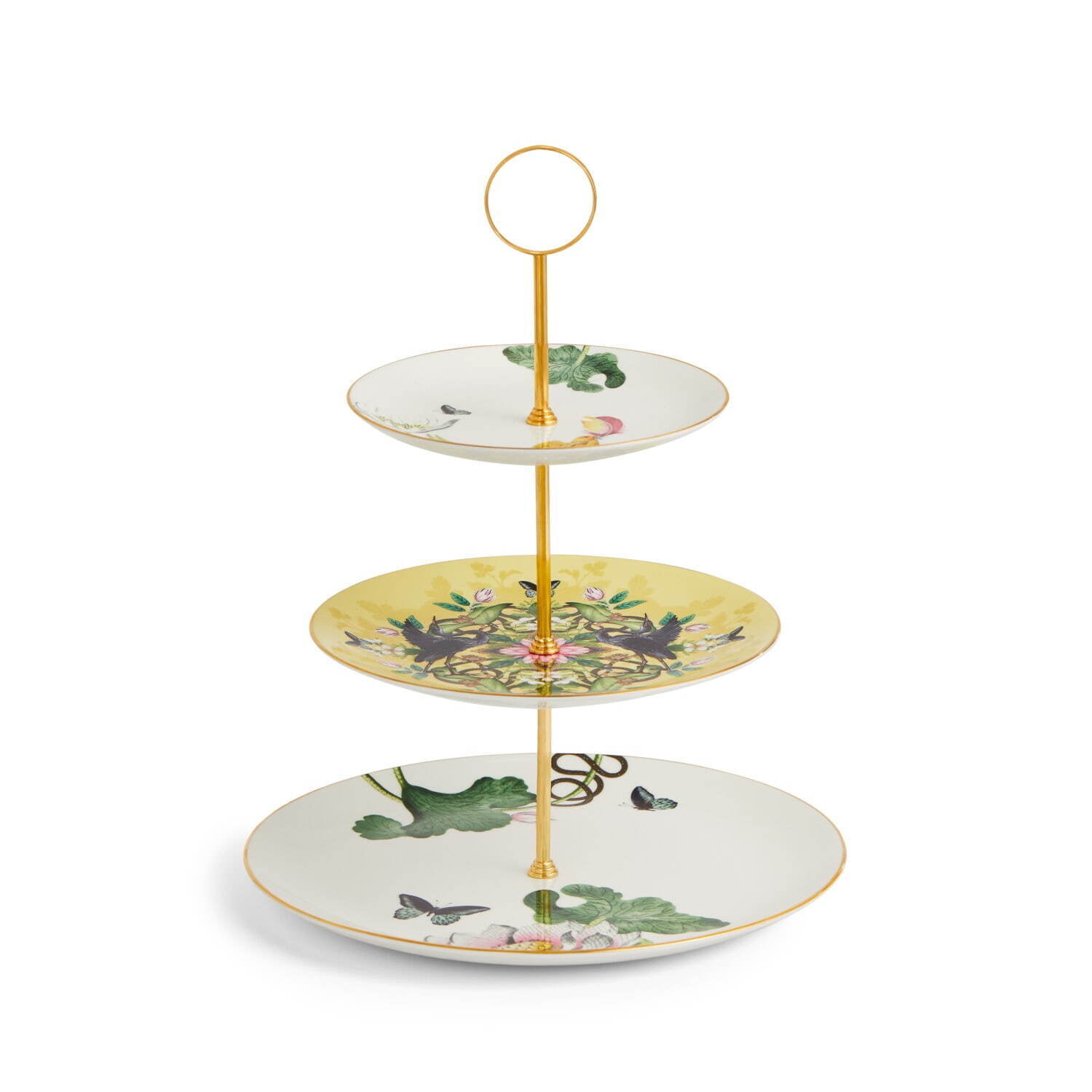 Waterlily Three-Tier Cake Stand