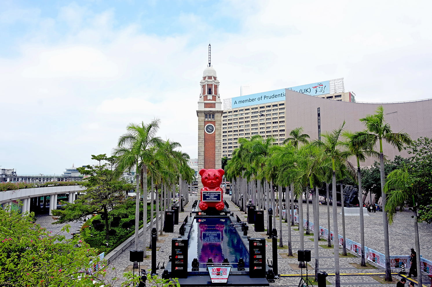 Three-story-high gummy bear sculpture in Hong Kong
