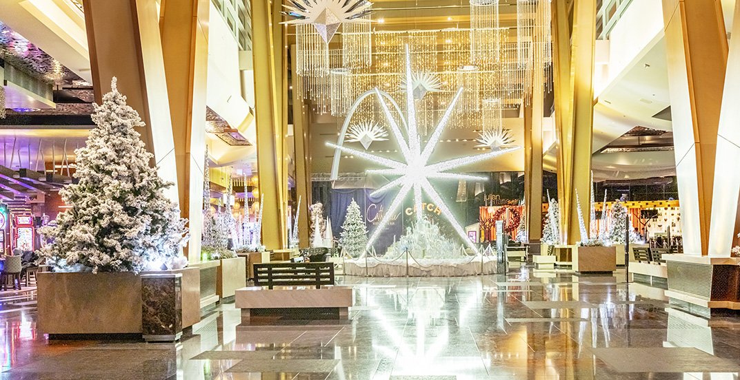 2022 Holiday display at ARIA Resort in Vegas