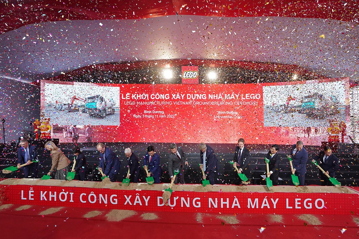 Ground Breaking Ceremony at LEGO Factory in Vietnam