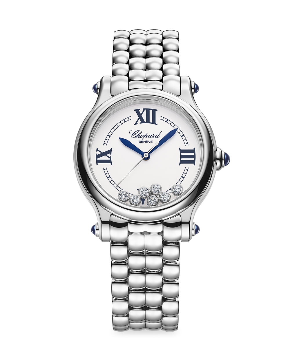 Chopard Happy Sport The First Stainless Steel & Diamond Pebble-Link Bracelet Watch